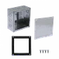 B22 Caja 200x200x100mm c/Tapa-205x205mm Zincada Metalica - Miniatura 1