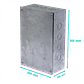 B23 Caja 300x200x100mm c/Tapa-305x205mm Zincada Metalica - Miniatura 1