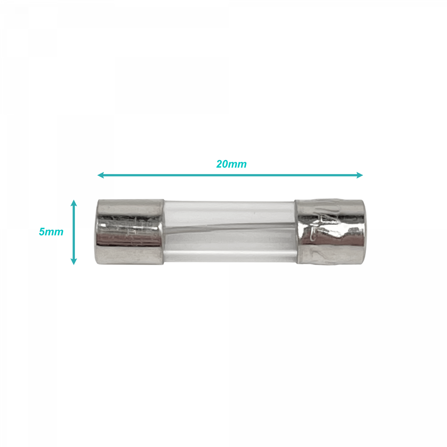 CAJA 100-unids. 30A 5x20mm 250V Fusible Rapido Cilindrico Vidrio 4