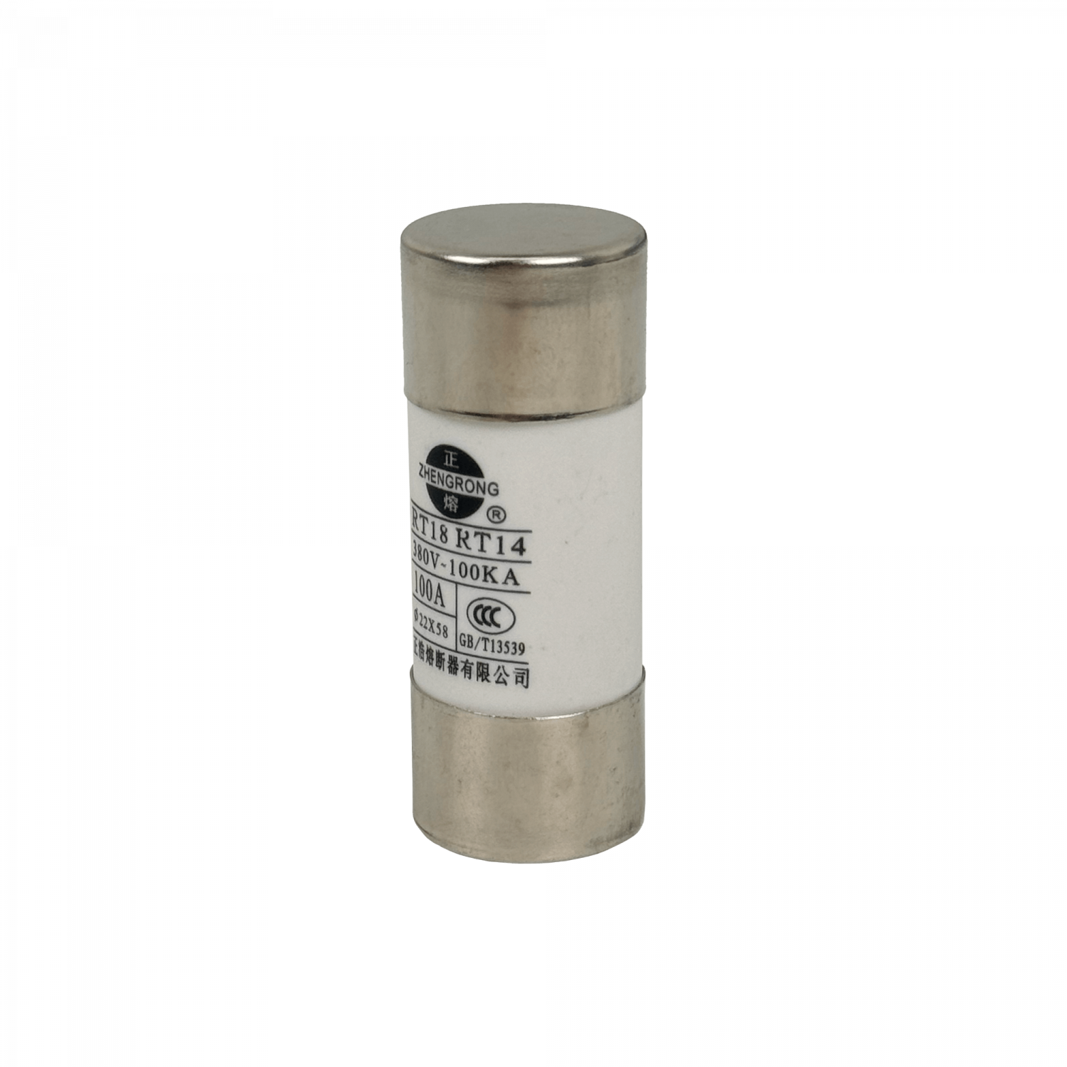 100A 22x58mm 380V 100KA Fusible Cilindrico 58mm-Largo 22mm-Diametro 3