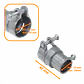 1/2-Pulg Union EMT a Flexible Conduit Adaptador Metalico 15-19/22-25mm - Miniatura 2