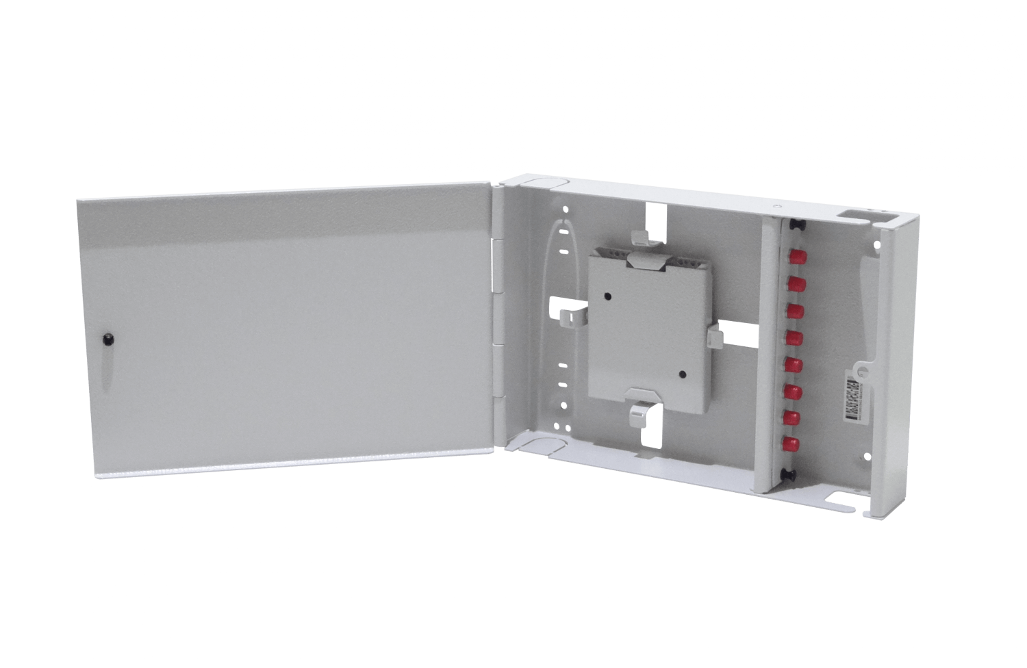 Caja de Empalme de Fibra Óptica con 8 Acopladores FC/UPC y Pigtails - CFM-8F 4
