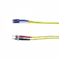 10mt LC-ST/UPC MonoModo SM Duplex Jumper Cable Fibra 9/125um 3mm LSZH - Miniatura 1