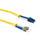 5mt LC-ST/UPC MonoModo SM Duplex Jumper Cable Fibra 9/125um 3mm LSZH - Miniatura 1