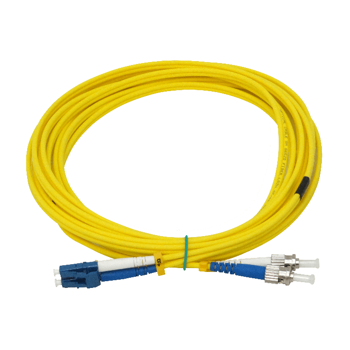 5mt LC-ST/UPC MonoModo SM Duplex Jumper Cable Fibra 9/125um 3mm LSZH 2