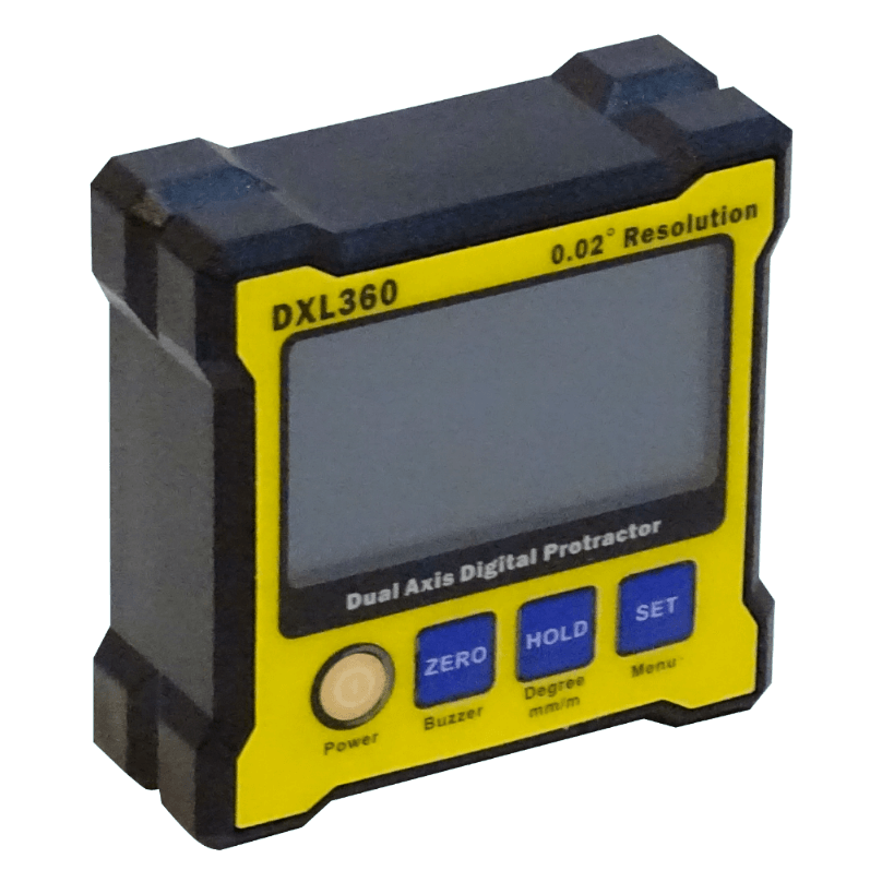 Inclinómetro Digital INCLI-DD 2 Ejes 0,02° Base Magnética Batería Interna 3
