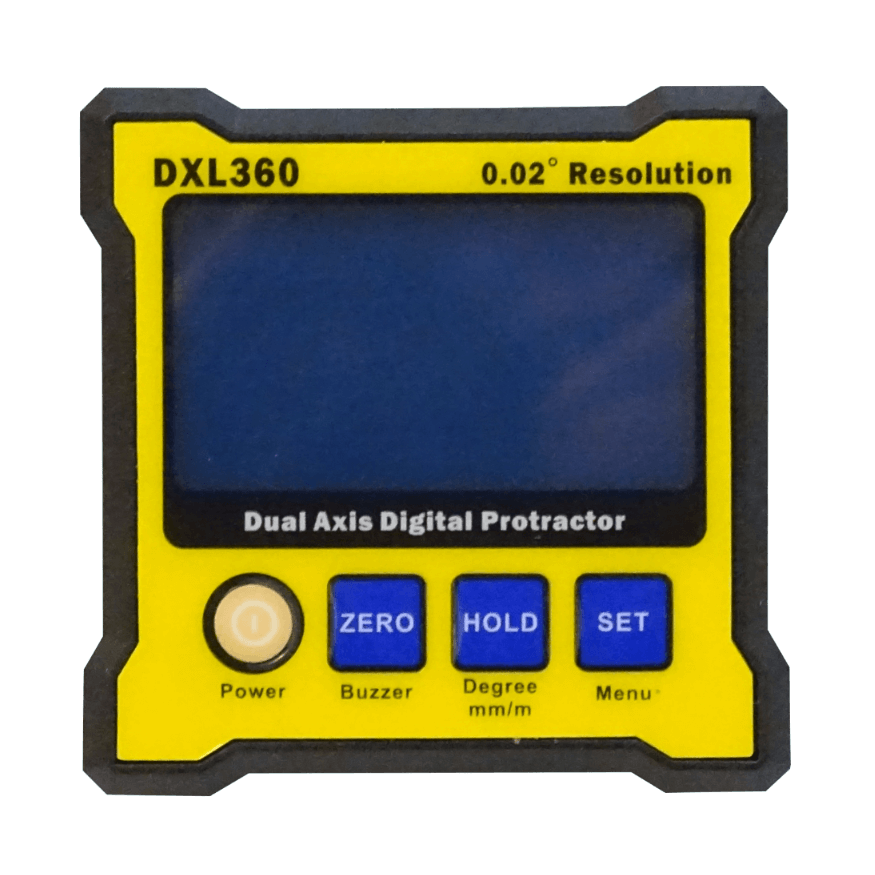 Inclinómetro Digital INCLI-DD 2 Ejes 0,02° Base Magnética Batería Interna 4