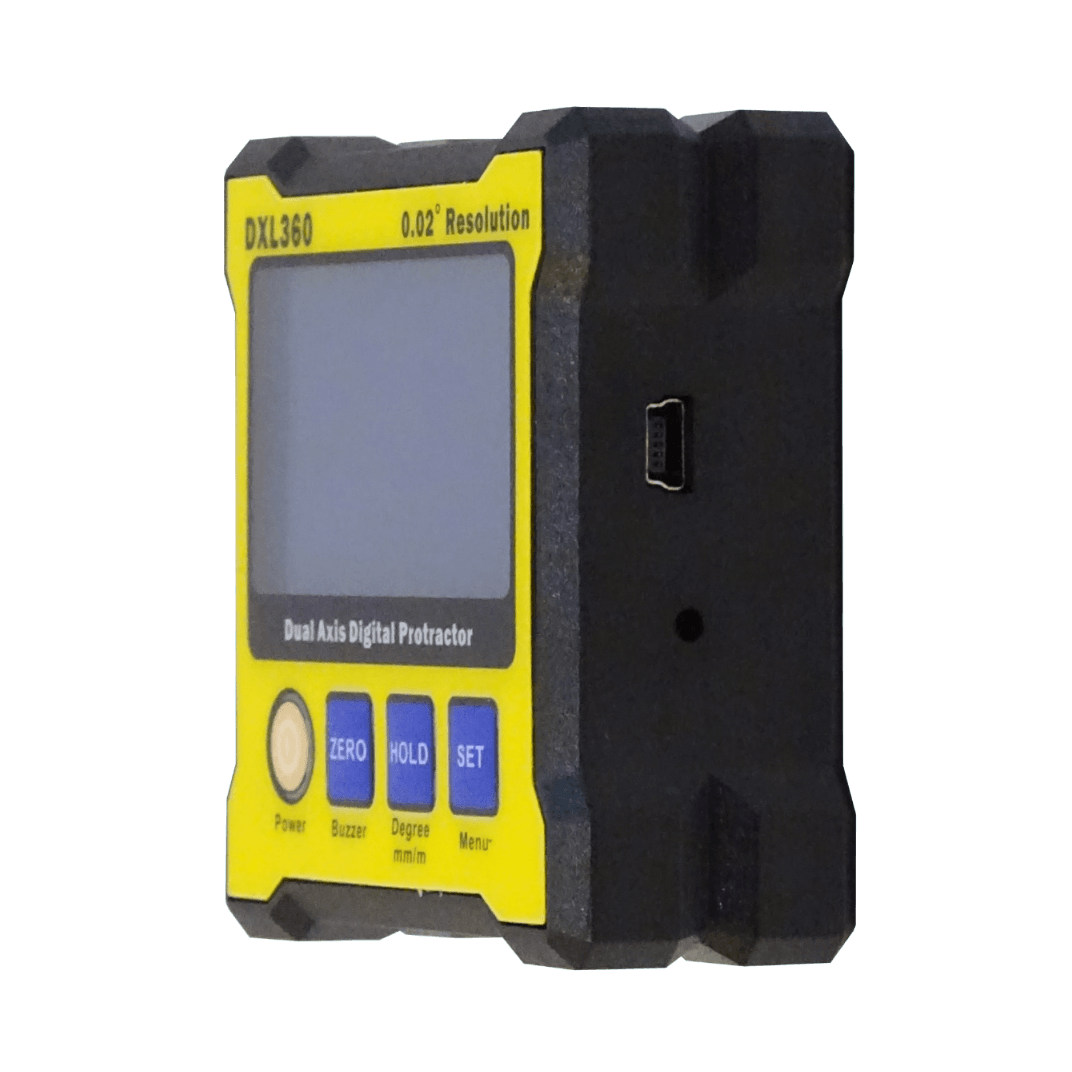 Inclinómetro Digital INCLI-DD 2 Ejes 0,02° Base Magnética Batería Interna 7