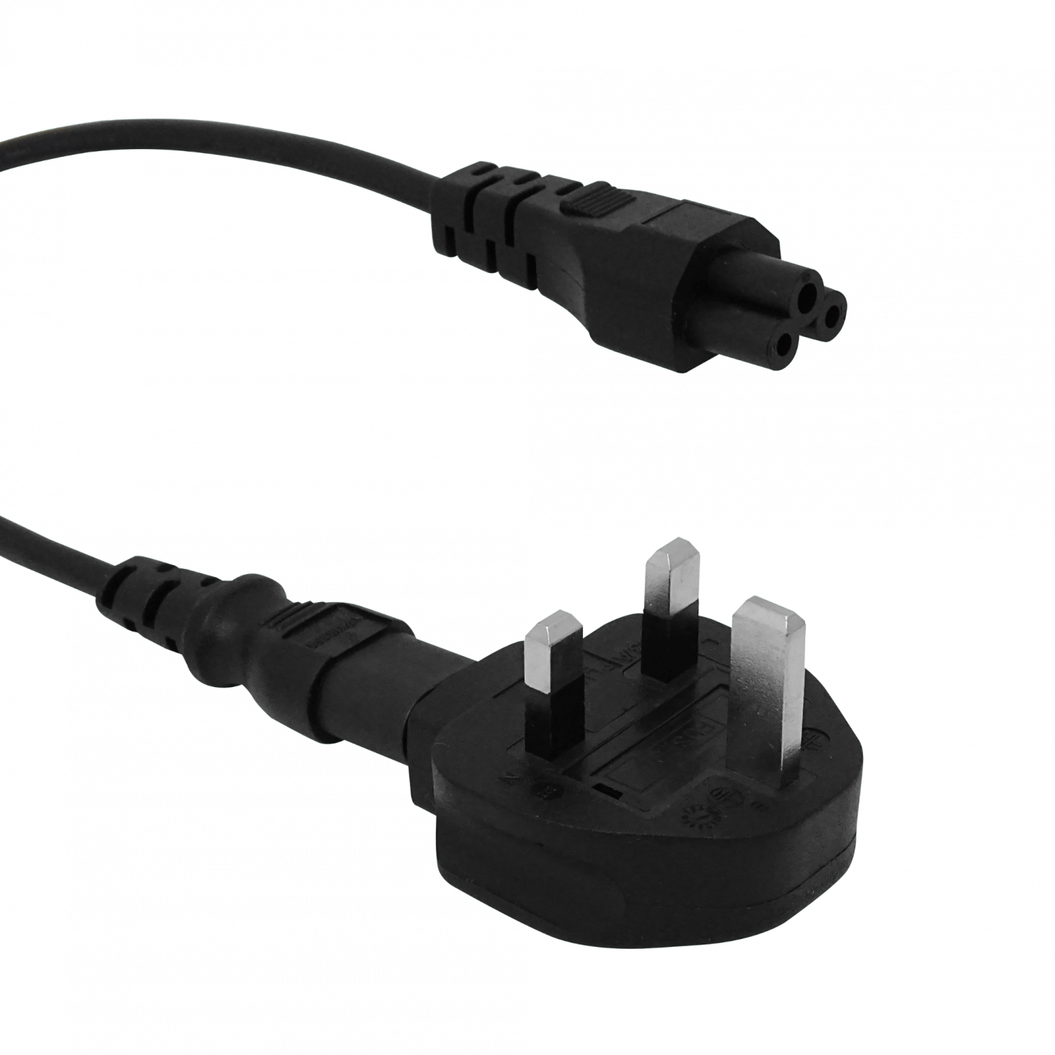UK-Macho/C7-Hembra + Cable Trebol-C5-Hembra C7-Macho 0,3mt 30cm 4