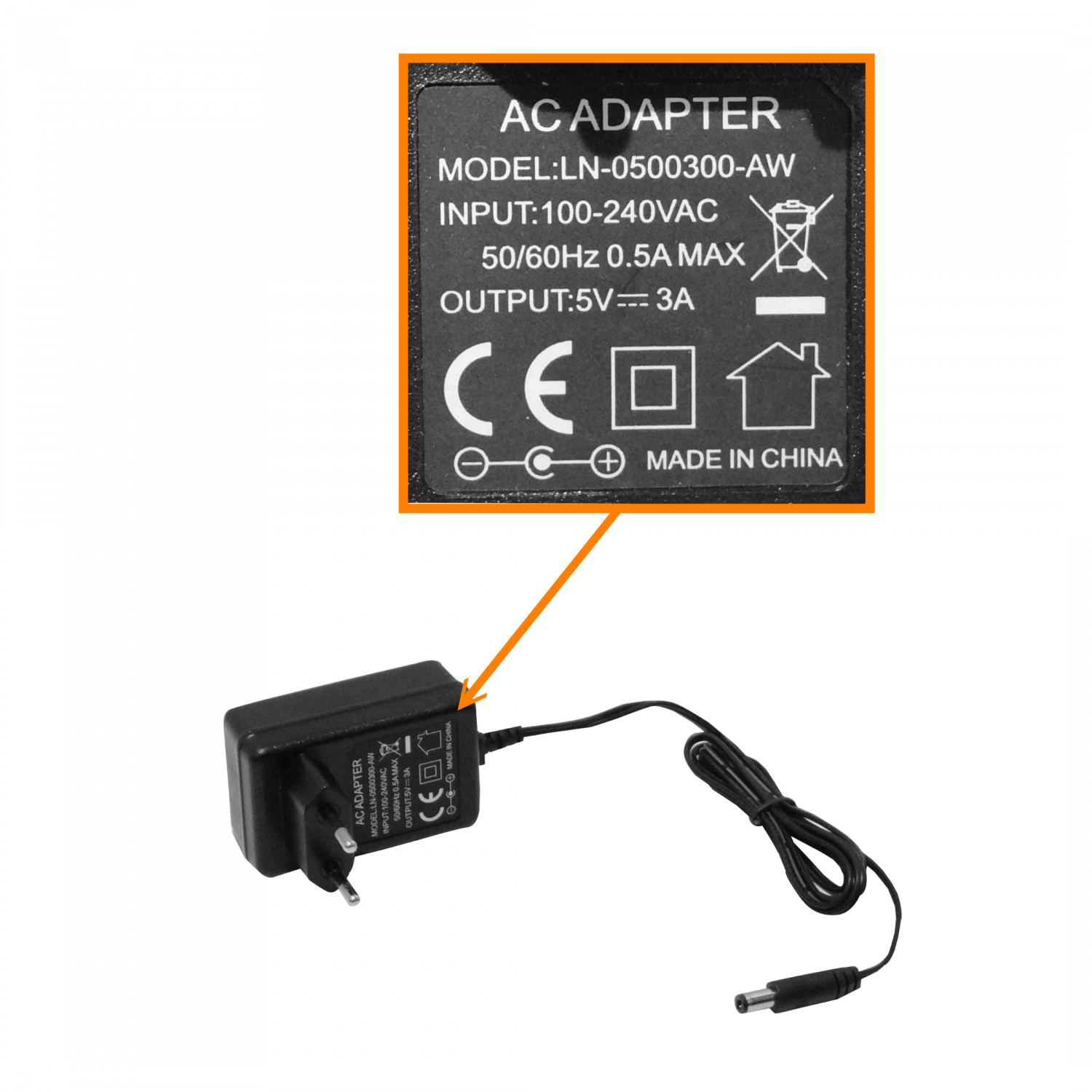 Splitter 1x8 DVI/D/Dual-M 1080p 1-in 8-out inc-5V-3A 165MHz 1920x1440 2
