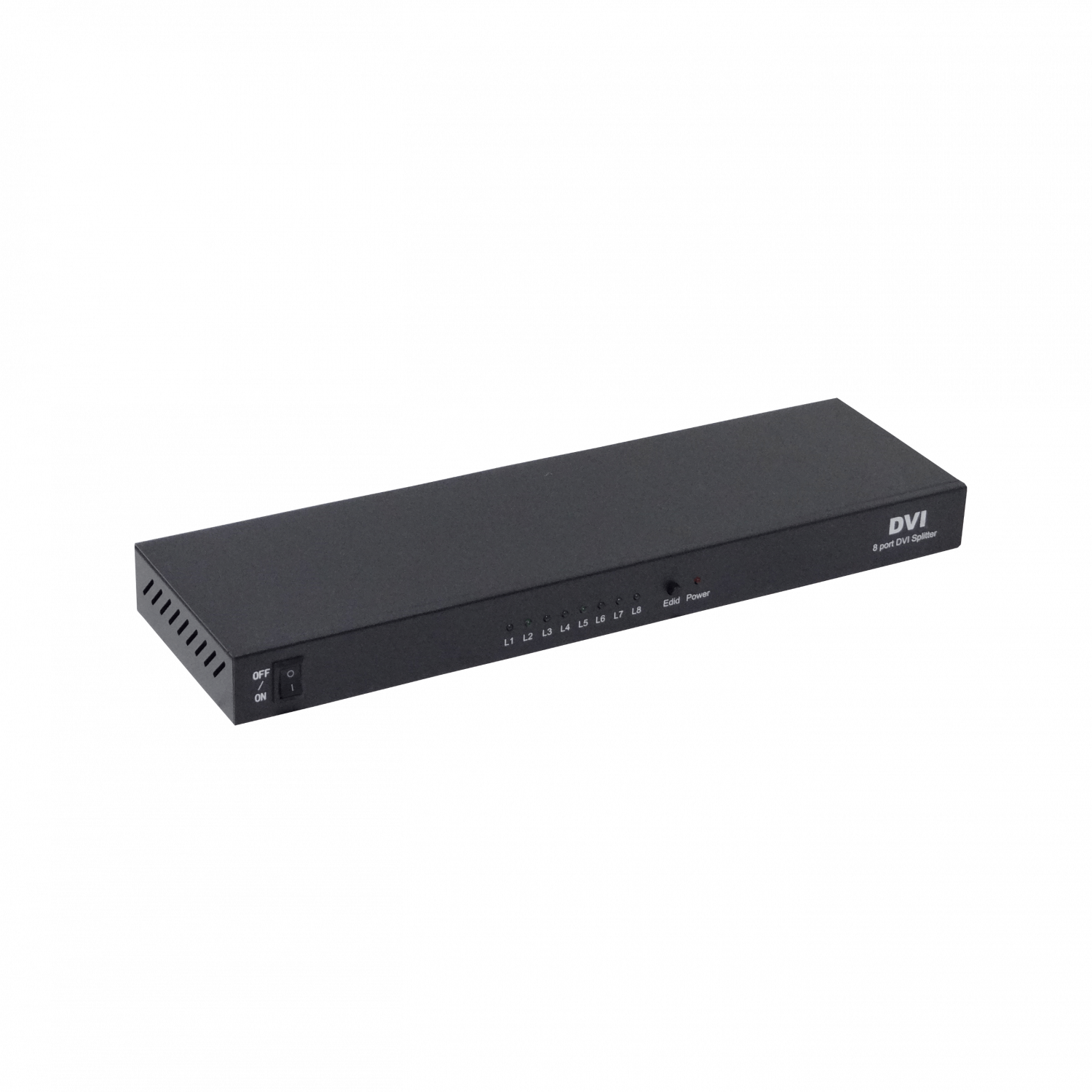 Splitter 1x8 DVI/D/Dual-M 1080p 1-in 8-out inc-5V-3A 165MHz 1920x1440 4