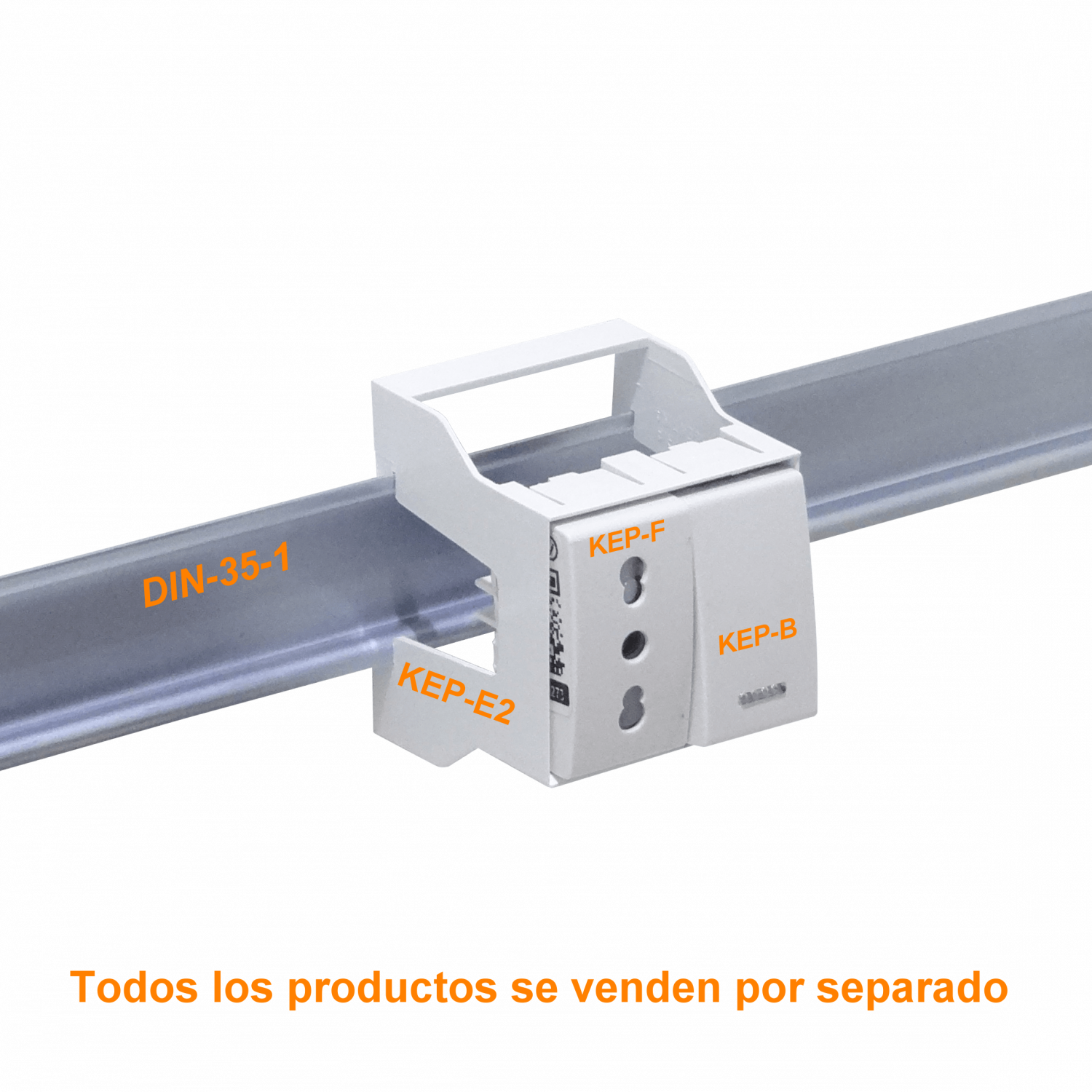 KALOP Porta 2-Modulo KEP para Riel Din-35mm Ancho-52mm Alto-65mm 1
