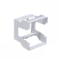 KALOP Porta 2-Modulo KEP para Riel Din-35mm Ancho-52mm Alto-65mm - Miniatura 3