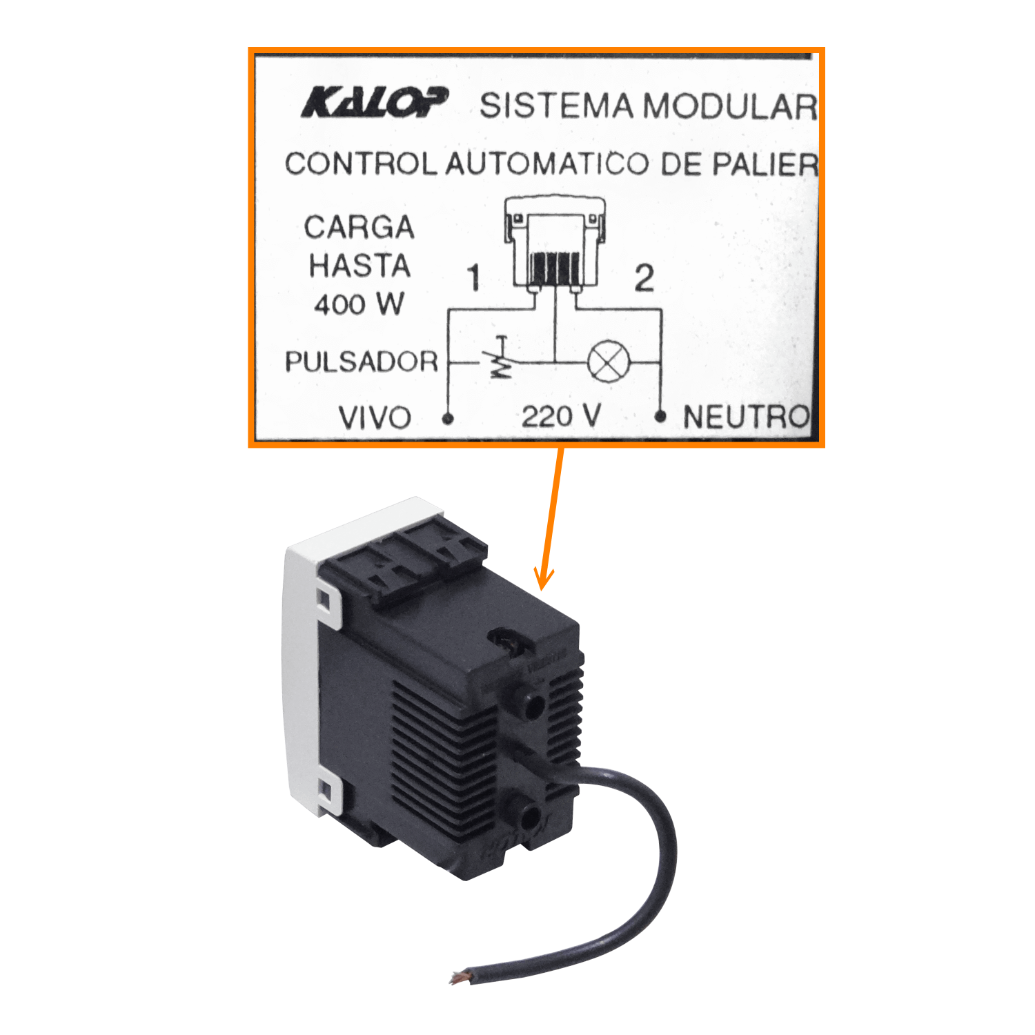 KALOP Temporizador 400W 220VAC Control Automatico de Palier 2