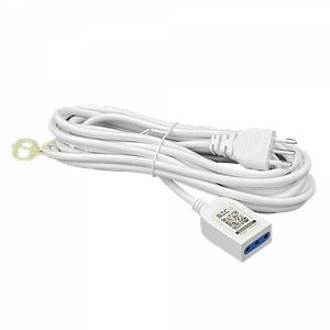 KALOP 5mt Blanco Alargador 3x0,75mm 6A Enchufe-Chileno H05VV-F