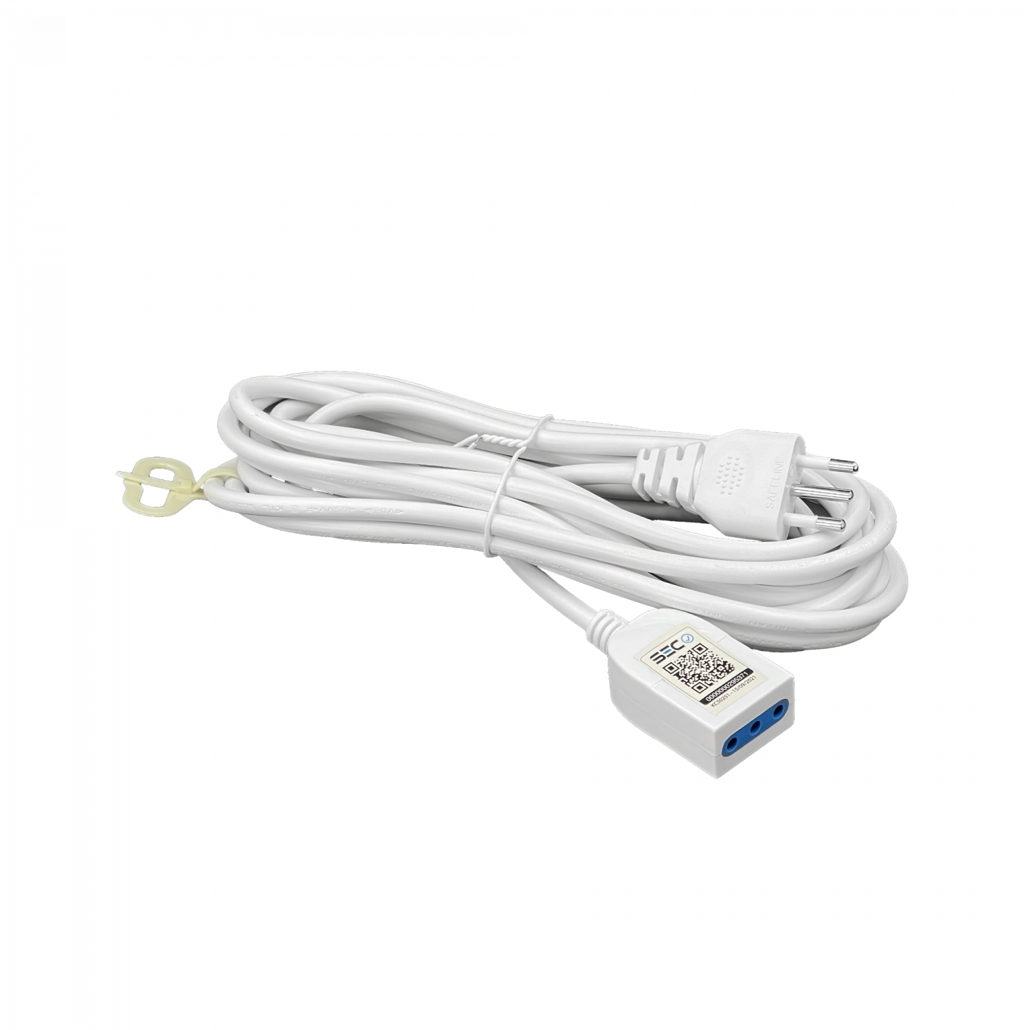 KALOP 3mt Blanco Alargador 3x0,75mm 6A Enchufe-Chileno H05VV-F 2