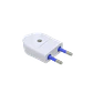 KALOP 2P 10A Enchufe Macho Volante Blanco sin-Tierra SL1001 KC44540 - Miniatura 3