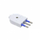 KALOP 2P+T 10A Enchufe Macho Volante Blanco con-Tierra SL1002 KC44550 - Miniatura 2