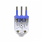 KALOP 2P+T 10A Enchufe Macho Volante Blanco con-Tierra SL1002 KC44550 - Miniatura 3