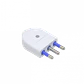 KALOP 2P+T 16A Enchufe Macho Volante Blanco con-Tierra SL1003 KC44560 - Miniatura 2