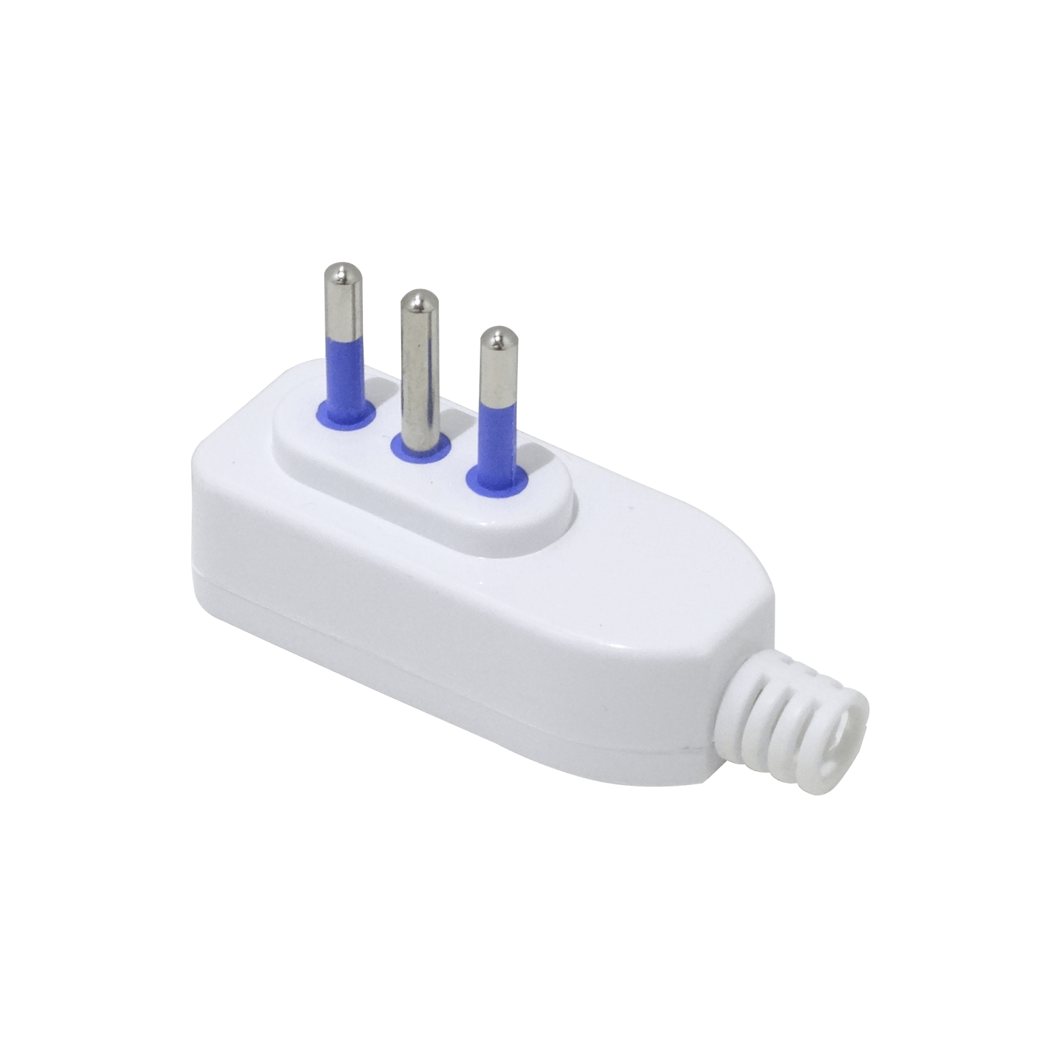 KALOP Lateral 2P+T 10A Enchufe Macho Volante Blanco con-Tierra KC44570 1