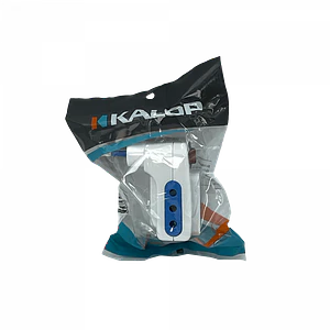 KALOP Triple Interruptor Piloto Enchufe Chileno 10A 250V 2500W Blanco