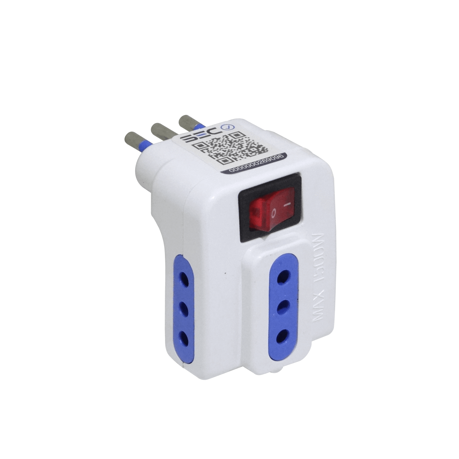 KALOP Triple Interruptor Piloto Enchufe Chileno 10A 250V 2500W Blanco 3