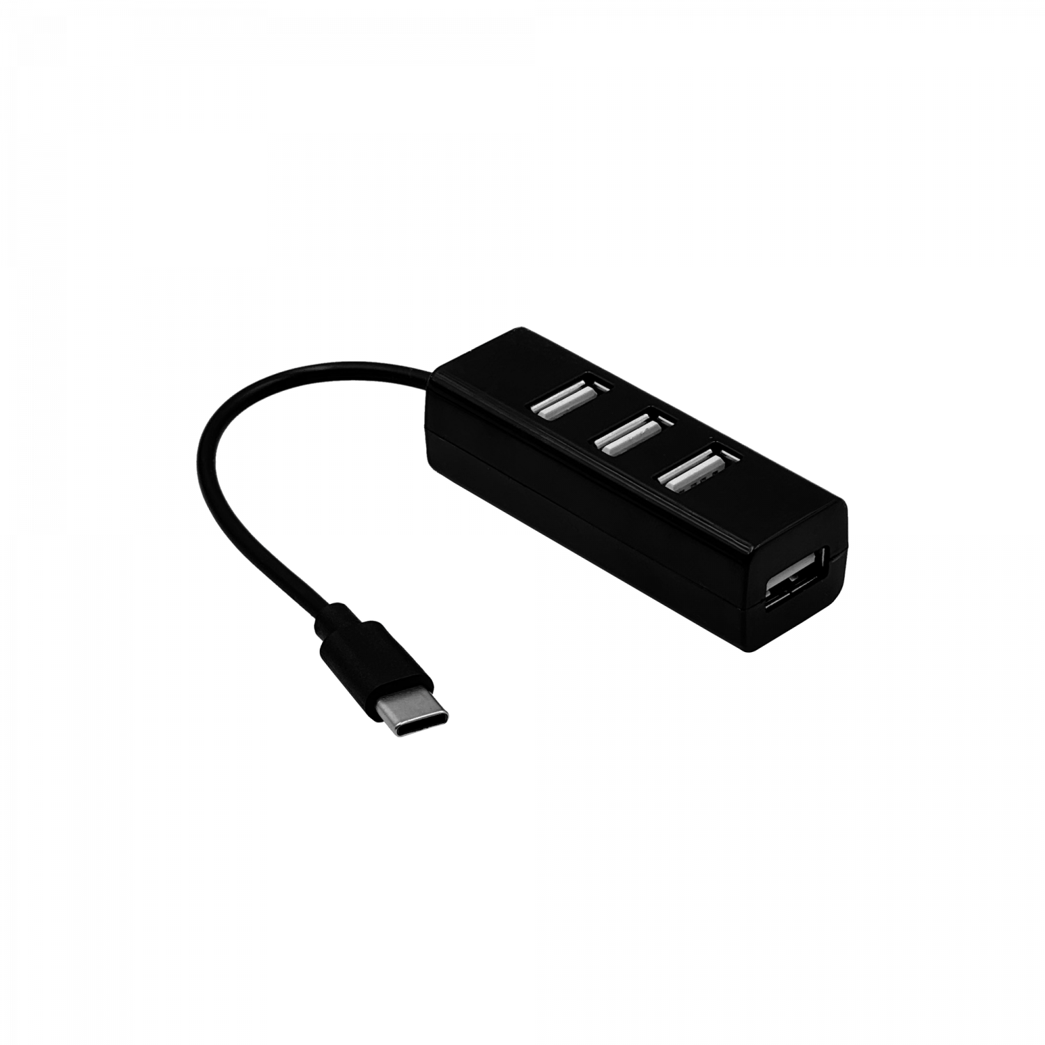 Hub USB 4 puertos USB2.0 conector USB-C cable 10cm 3