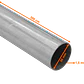 Conduit rigido metalico LinkChip EMT50-5 zincado 50mm 3m 1.5mm espesor - Miniatura 2