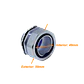 Metalico 50mm 2-Pulg Prensa Estopa para Flexible Aislacion IP65 - Miniatura 2
