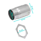 Salida con hilo Linkchip EMT50 SA 50mm para conduit rigido metalico largo 9cm - Miniatura 2