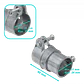 3/4-Pulg Union EMT a Flexible Conduit Adaptador Metalico 21-24/26-28mm - Miniatura 1
