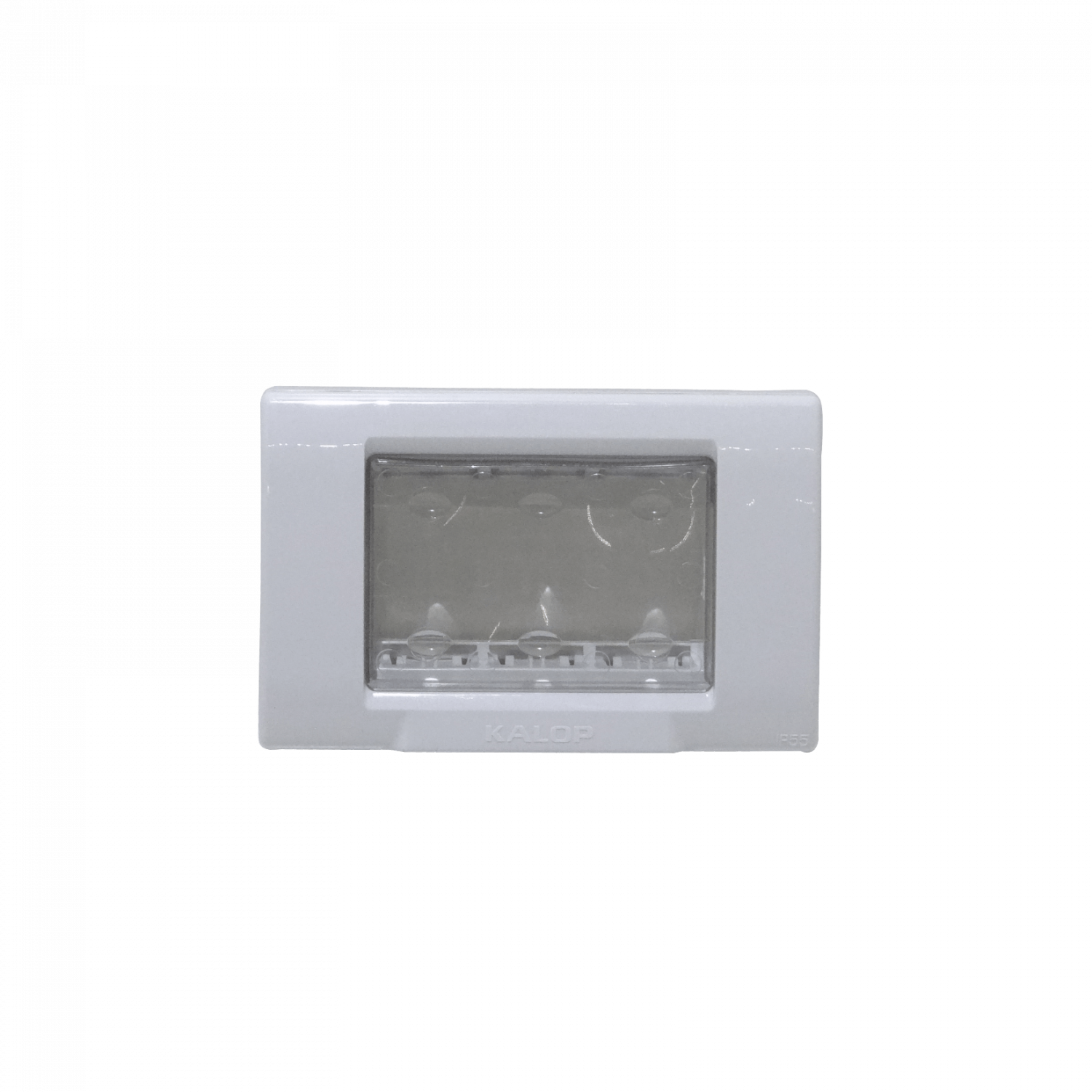 KALOP Tapa Exterior Porta 3-Modulos Gris IP55 3-Puestos Sigma KL42403 2