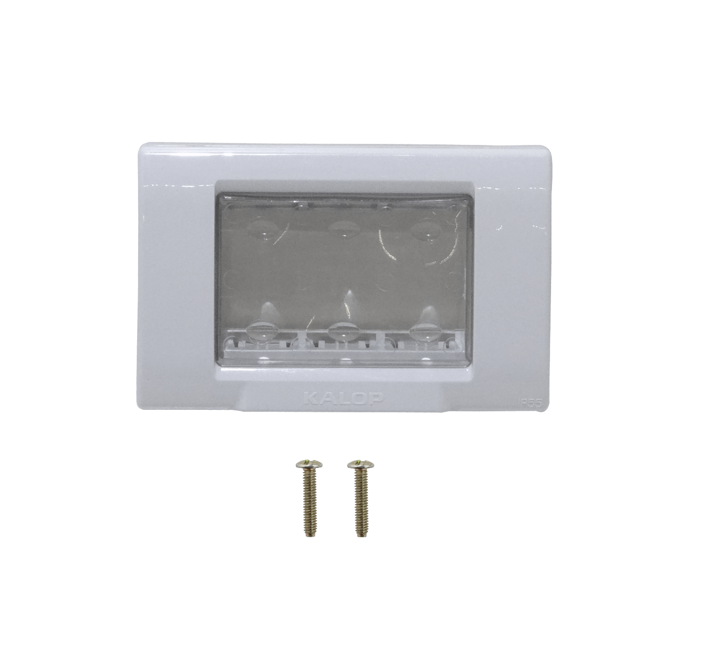 KALOP Tapa Exterior Porta 3-Modulos Gris IP55 3-Puestos Sigma KL42403 4