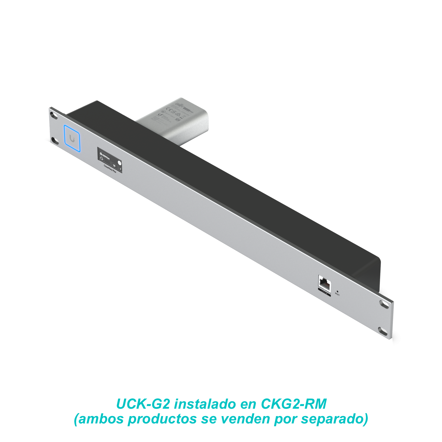 UBIQUITI Soporte Rack 1U para UCK-G2 y UCK-G2-PLUS con fuente de poder 4