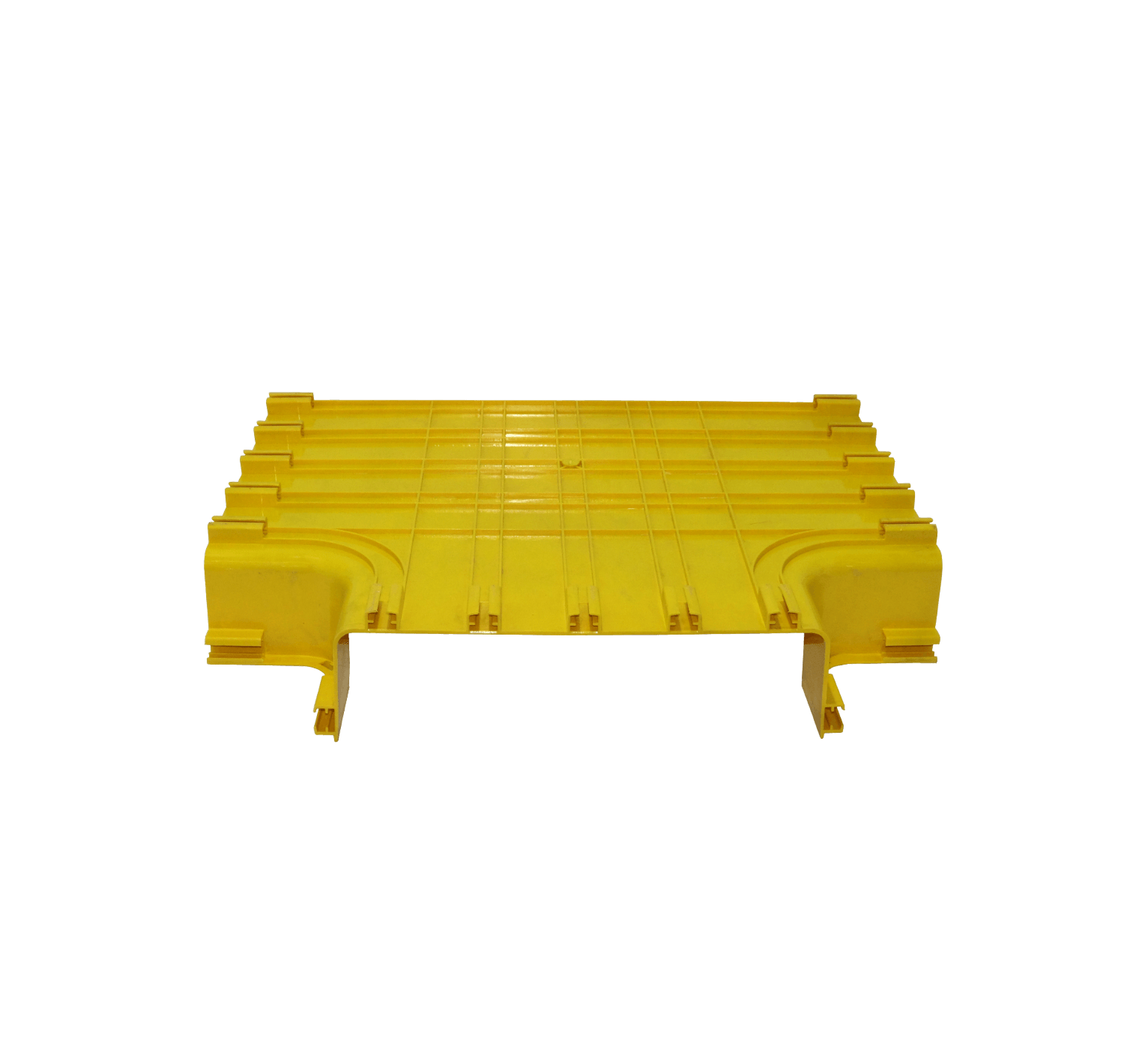 360x100mm Derivacion Horizontal Tee Amarilla PC+ABS LSZH Macho 3