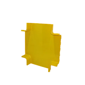 CCA-360-XM. 360x100mm Derivacion Cruz Horizontal Amarilla PC+ABS LSZH Macho
