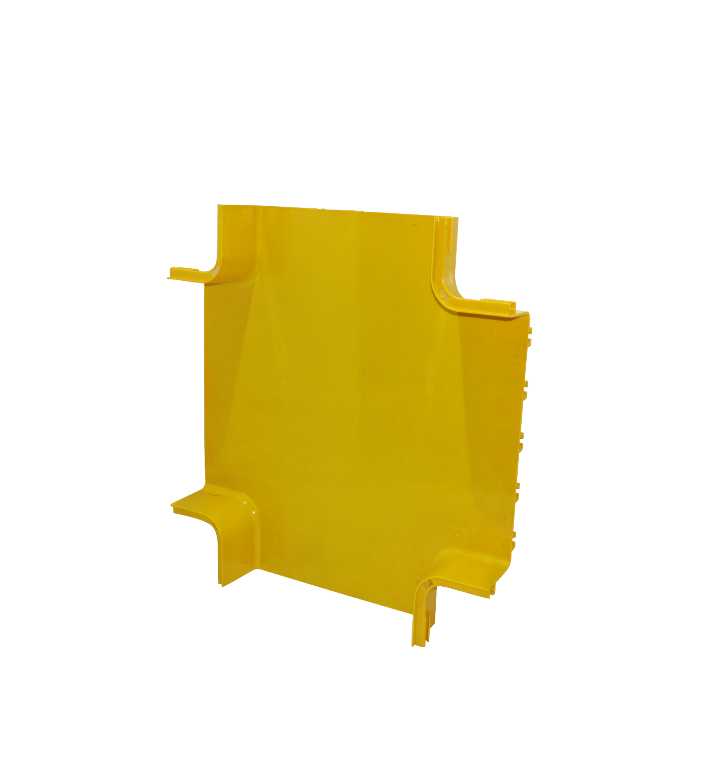 CCA-360-XM. 360x100mm Derivacion Cruz Horizontal Amarilla PC+ABS LSZH Macho 1