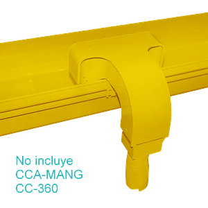 CCA-KMFM. Conexion lateral para 120/240/360x100mm Amarilla PC+ABS LSZH