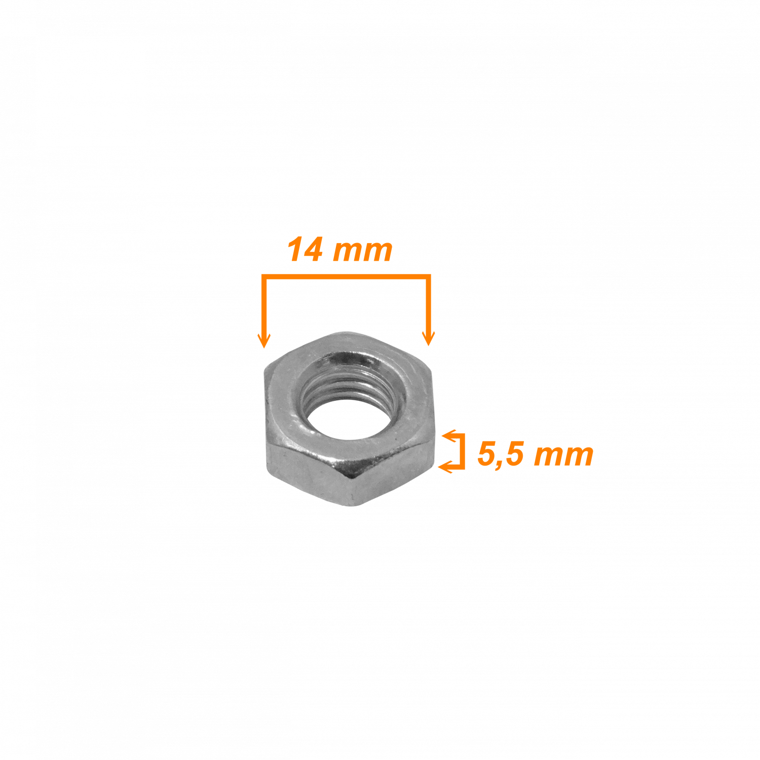 M8 Tuerca Hexagonal-14mm alt-5,5mm 1-und compatible con Sinfin M8-230 1