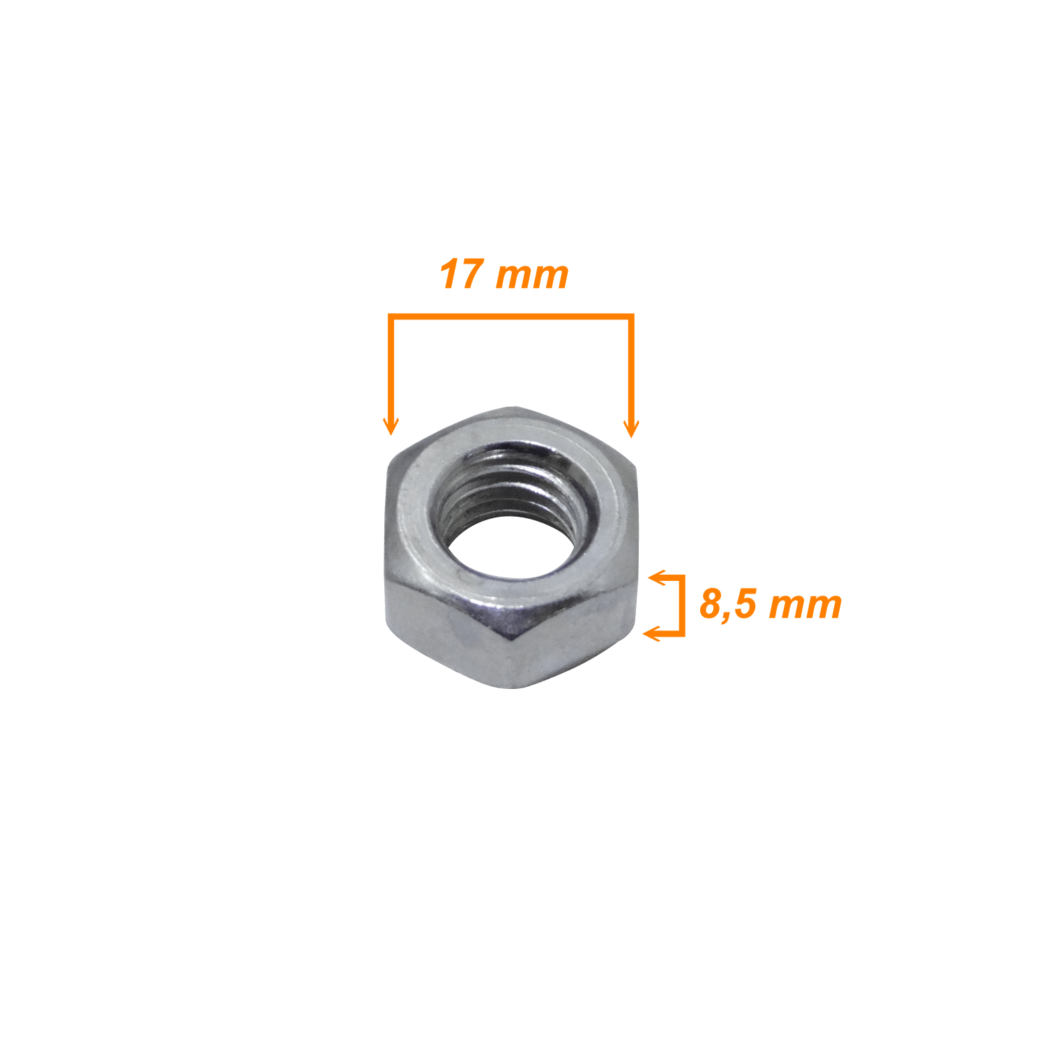 M10 Tuerca Hexagonal-17mm alt-8,5mm 1-und compatible cn Sinfin M10-230 2