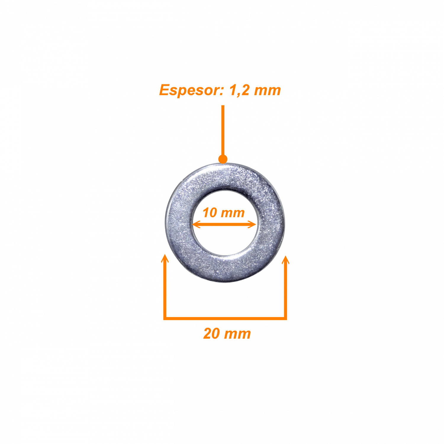 M10 Golillas 10-unids 20x10x1,2mm compatible con Sinfin M10-230 3