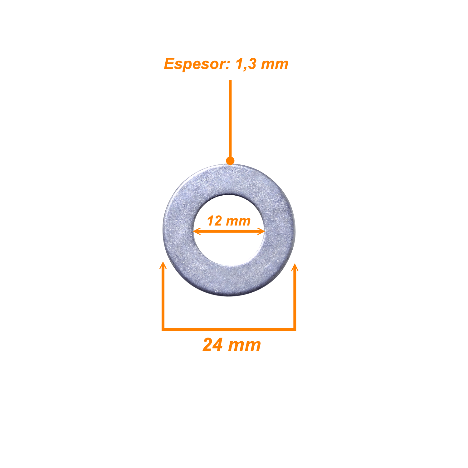 M12 Golillas 10-unids 24x12x1,3mm compatible con Sinfin M12-230 3