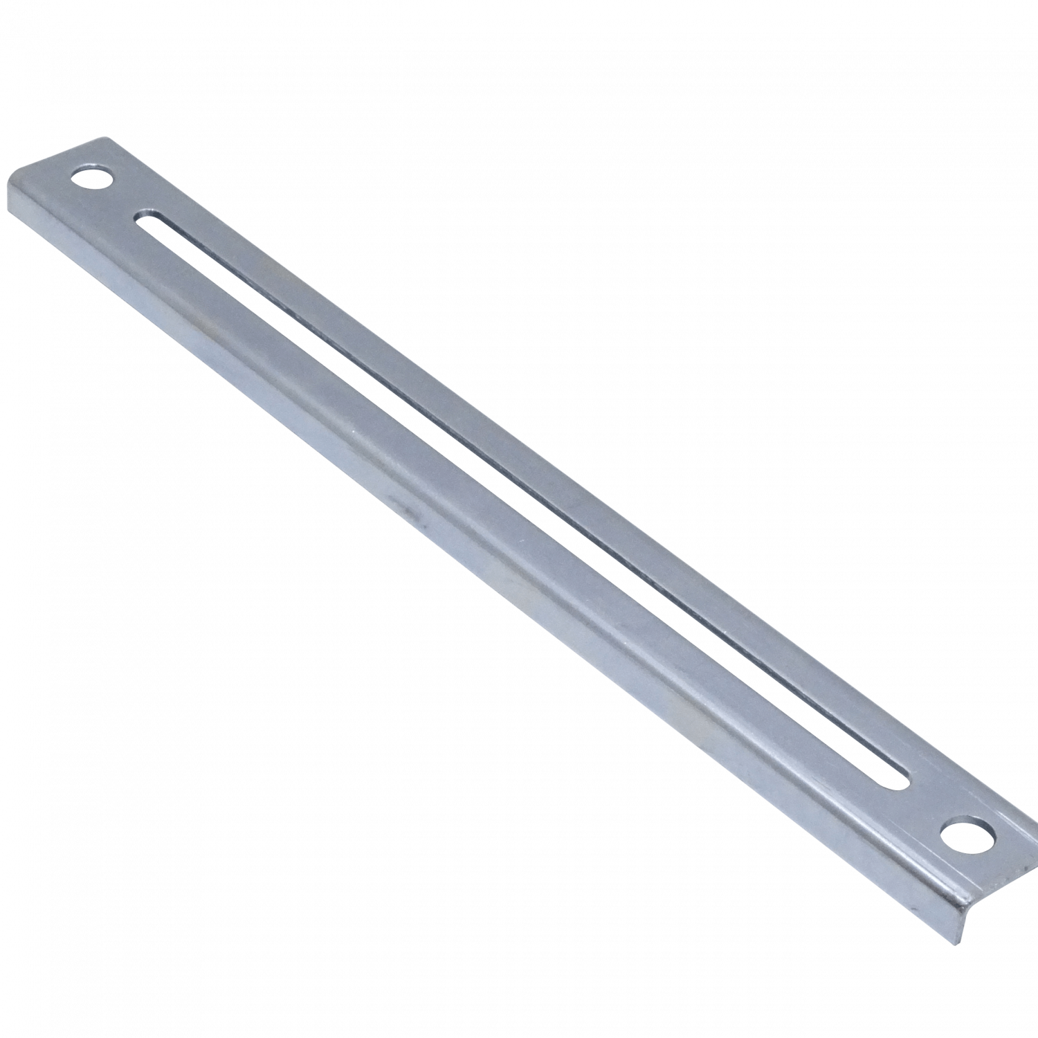 Barra Perfil Metálica Ranurada 40cm, 2 Perforaciones, Soporte CC-240, 400x40x14mm 2
