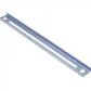 Barra Perfil Metálica Ranurada 40cm, 2 Perforaciones, Soporte CC-240, 400x40x14mm - Miniatura 3