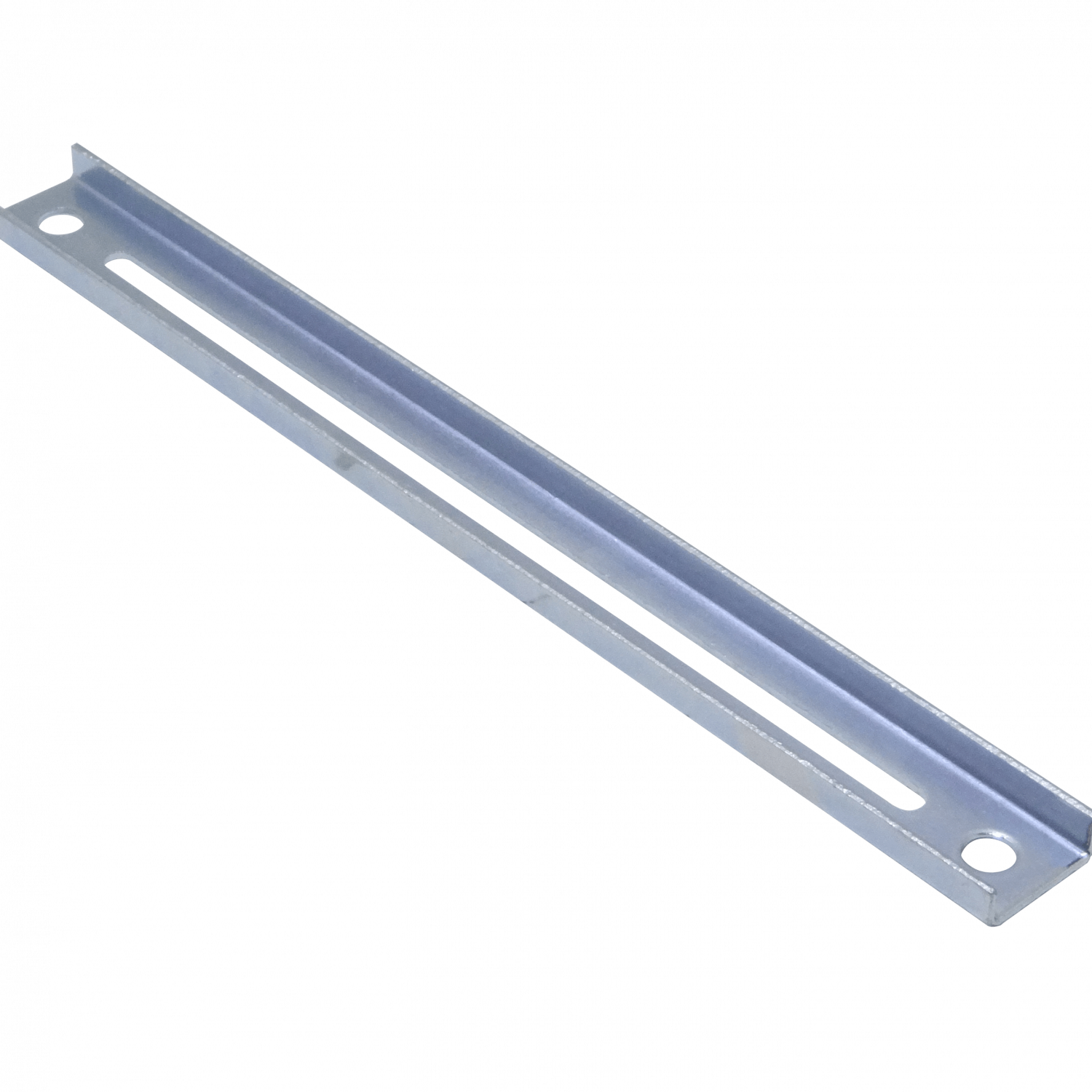 Barra Perfil Metálica Ranurada 40cm, 2 Perforaciones, Soporte CC-240, 400x40x14mm 3