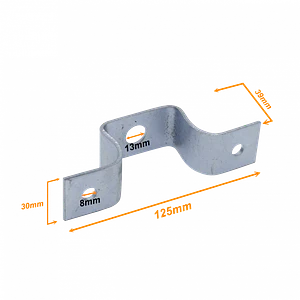 Soporte Percha para CCA-30x CCA-40x CCA-50x 125x39x30mm Alt-39mm M12