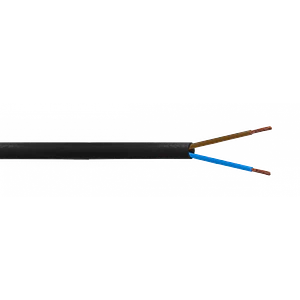 Cable Eléctrico Negro PVC RVV 2x0,75mm² 4-6A 100m