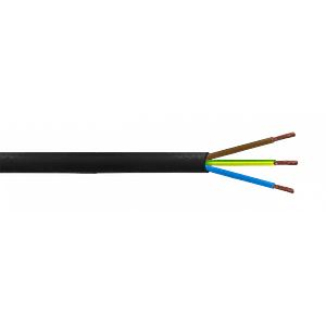 Negro 3x0,75mm 100mt Cable Electrico RVV 4-6AMP 3x0.75mm PVC