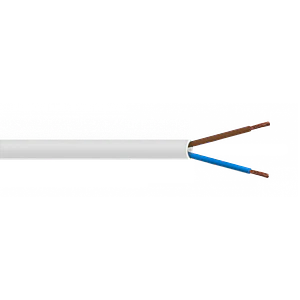 Cable Eléctrico Blanco PVC RVV 2x0,75mm² 4-6A 100m